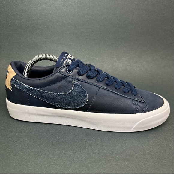 Nike Zoom Blazer Low Pro GT PRM SB Midnight Navy Denim DM8890-400 Men's Size 8 - Picture 1 of 10